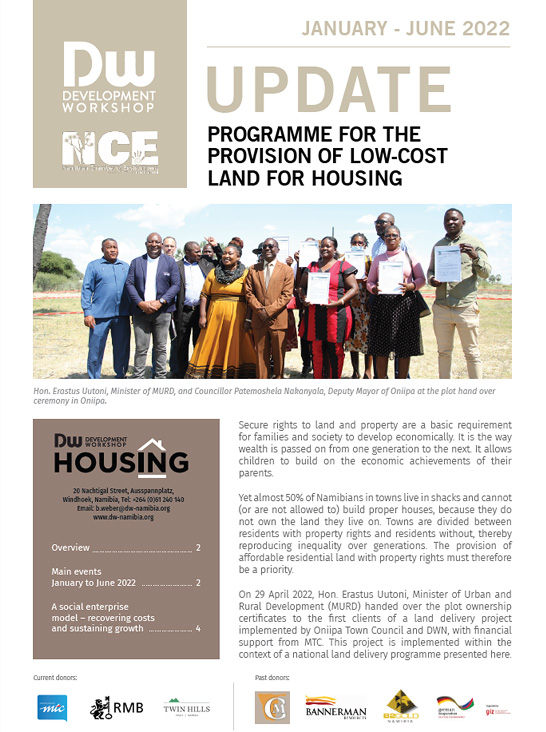 Development Workshop Land & Housing Annual Report 2022